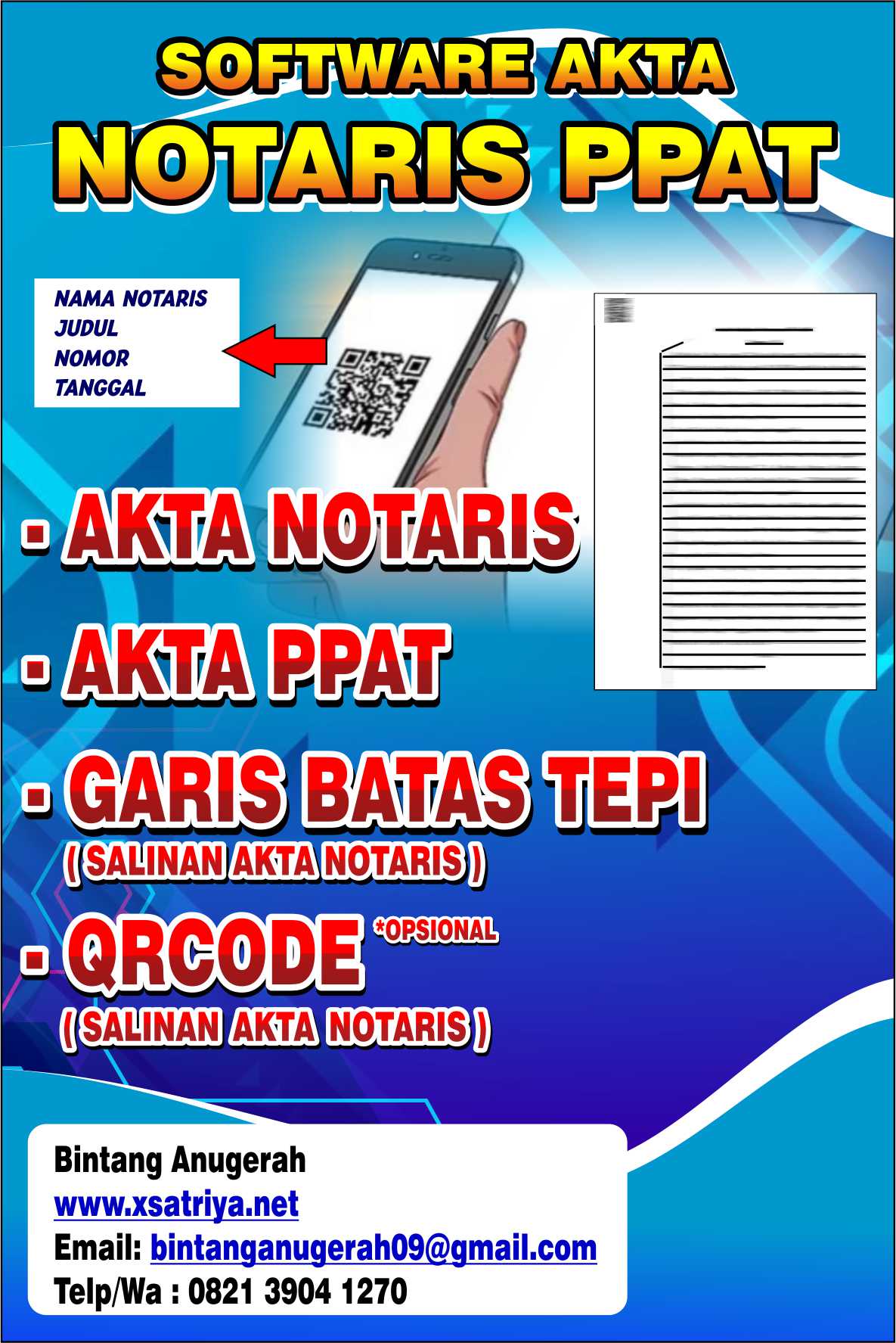 Software Garis Batas Akta Notaris